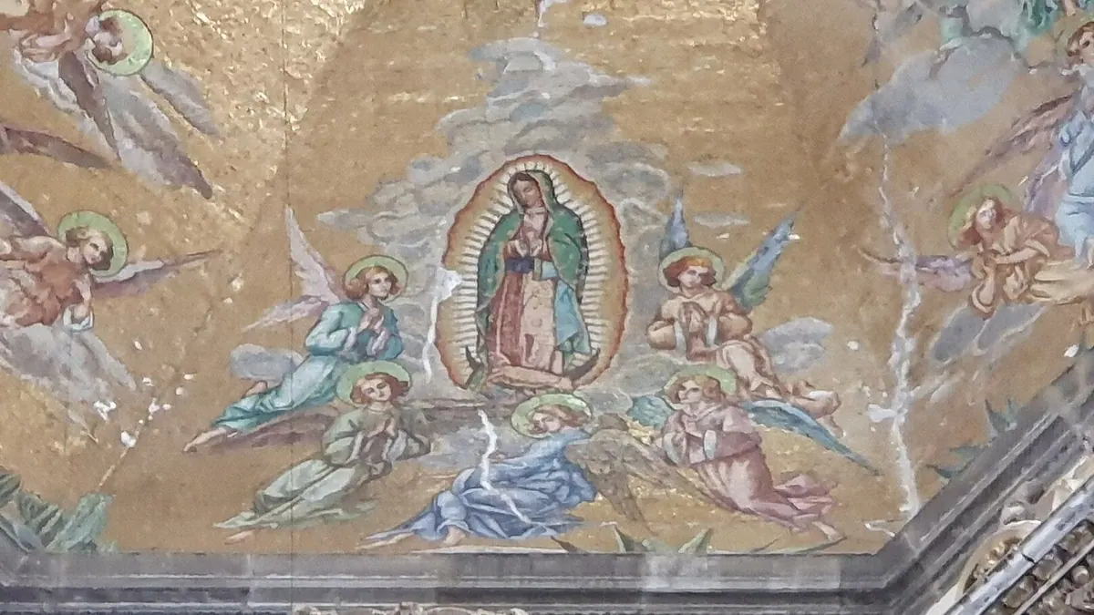Cúpula interior de la Antigua Basílica de Guadalupe